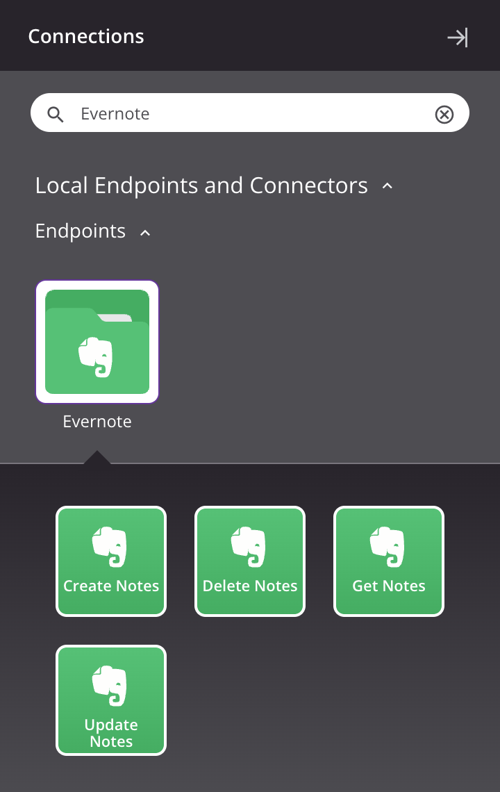 Evernote activity types