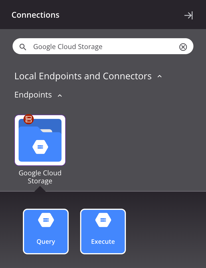 Google Cloud Storage activity types