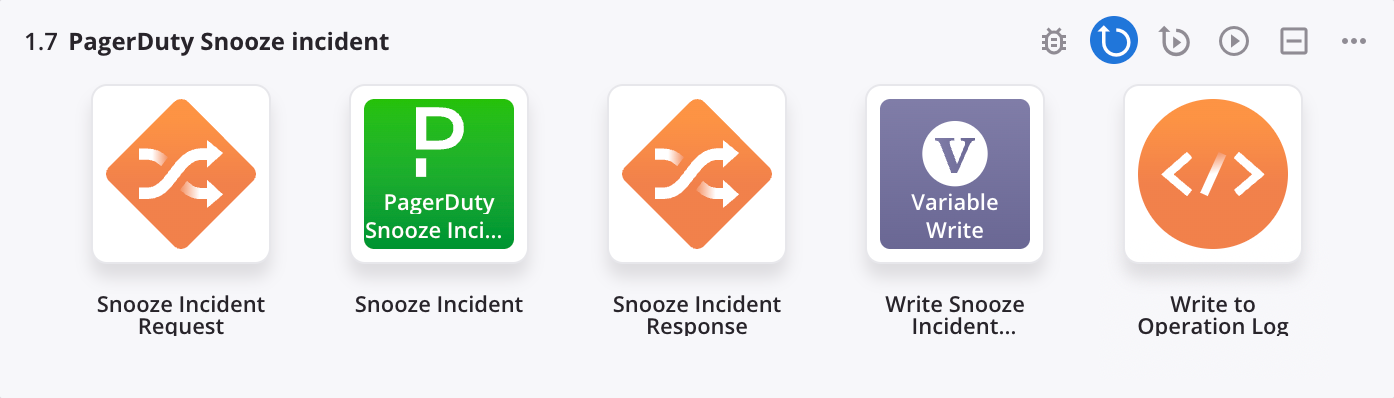 PagerDuty Snooze Incident operation