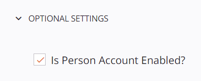 Salesforce Events Activity Configuration Step 1 Optional Settings