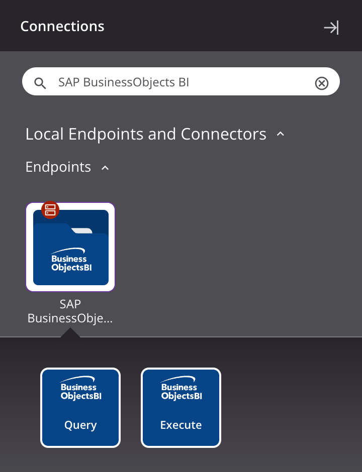 Tipos de atividades do SAP BusinessObjects BI