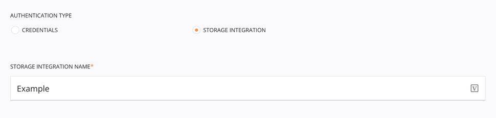 Snowflake Insert Activity Configuration Step 2 Amazon S3 Stage File Approach Storage Integration
