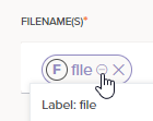 file share write filename pill collapse