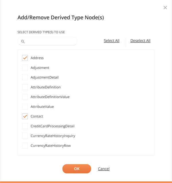 add remove derived type nodes