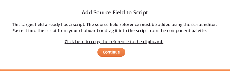 add source field to script