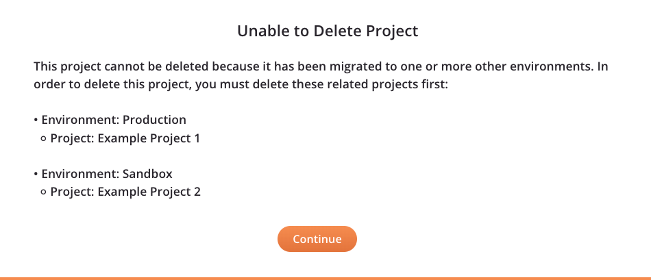 unable to delete project dependency