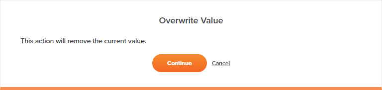 overwrite value