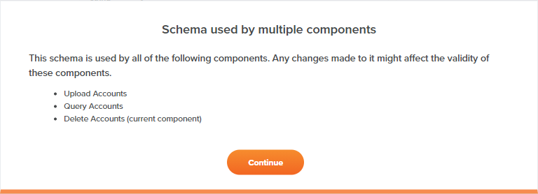 schema used by multiple components