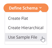 define schema use sample file