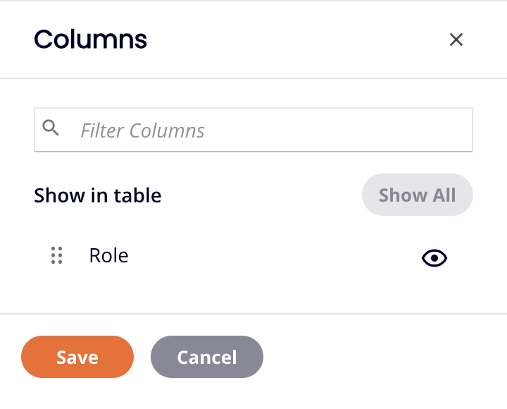 Harmony users columns