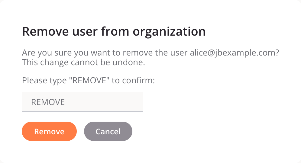 Remove Harmony user