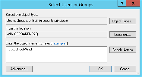 Select Users Or Groups